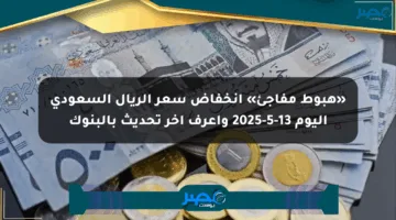 «هبوط مفاجئ» انخفاض سعر الريال السعودي اليوم 13-5-2025 واعرف آخر تحديث بالبنوك